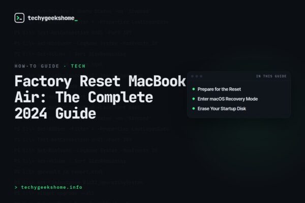 Factory Reset MacBook Air: The Complete 2024 Guide