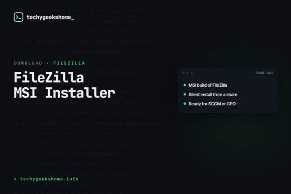 FileZilla MSI Installer: Overview