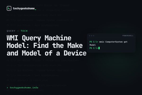 WMI Query Machine Model: Find the Make and Model of a Device