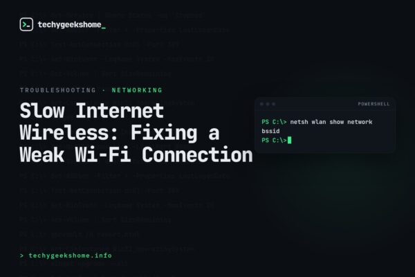 Slow Internet Wireless: Fixing a Weak Wi-Fi Connection