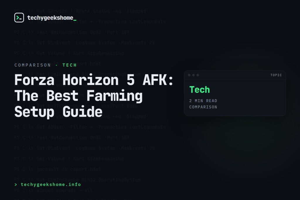 Forza Horizon 5 AFK: The Best Farming Setup Guide