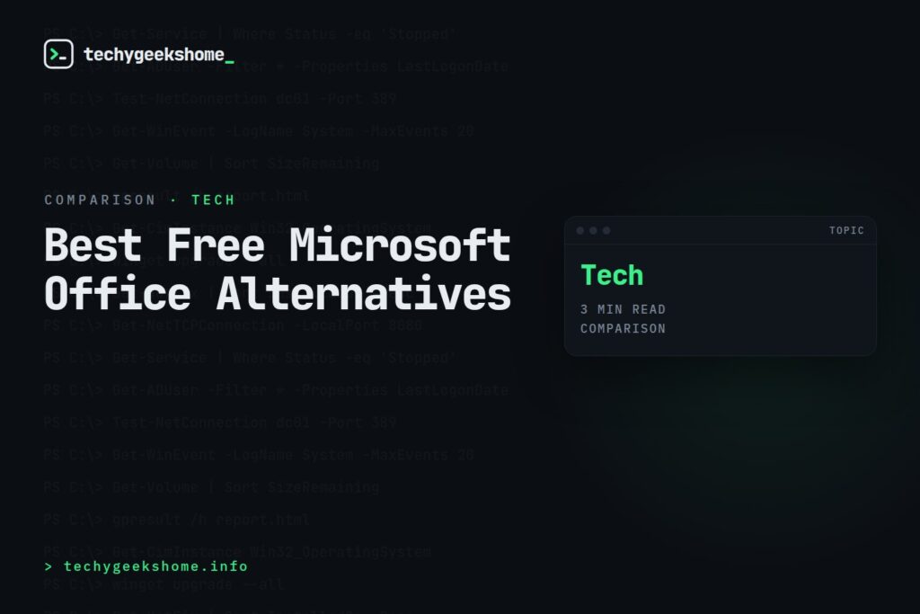 Best Free Microsoft Office Alternatives in 2026