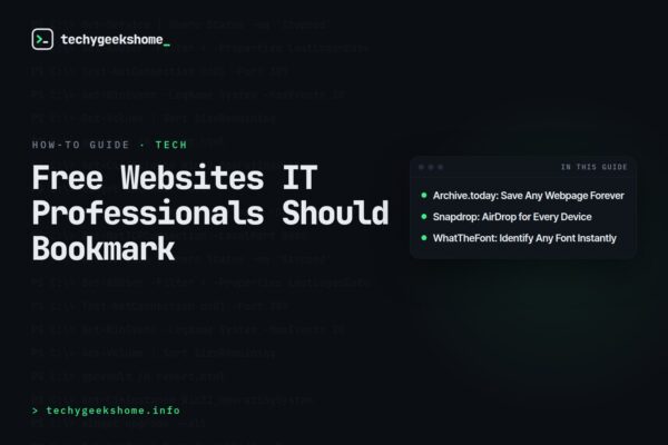 Free Websites IT Professionals Should Bookmark in 2026