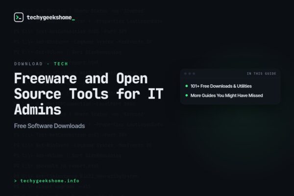 Free Software Downloads: Freeware and Open Source Tools for IT Admins