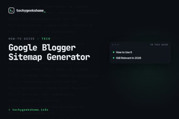 Google Blogger Sitemap Generator