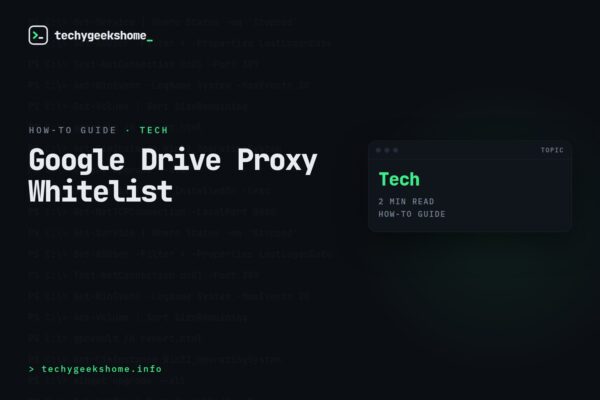 Google Drive Proxy Whitelist