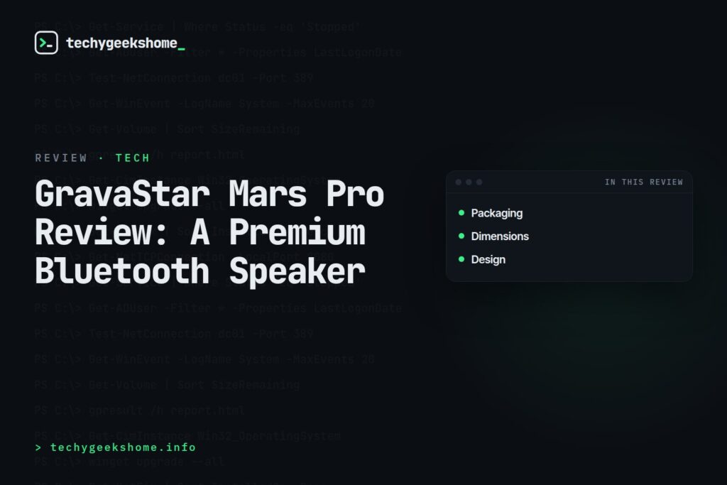 GravaStar Mars Pro Review: A Premium Bluetooth Speaker