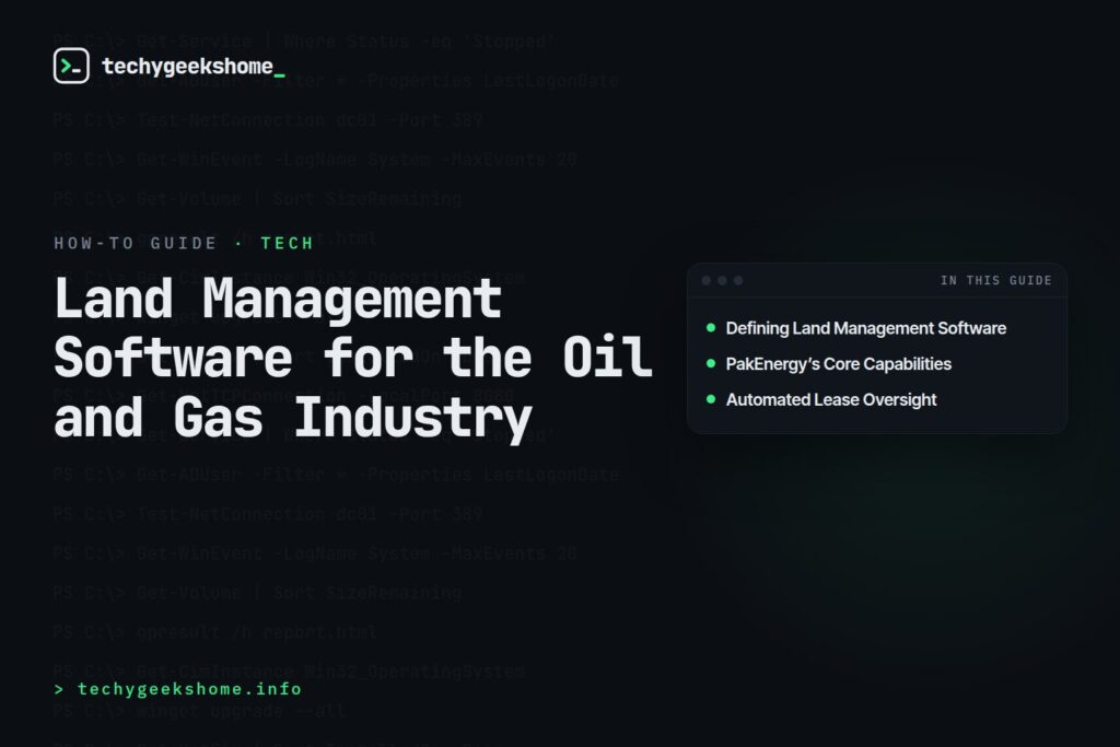 Land Management Software for the Oil and Gas Industry