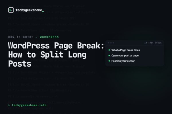 WordPress Page Break: How to Split Long Posts