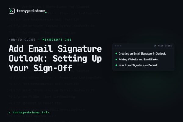Add Email Signature Outlook: Setting Up Your Sign-Off
