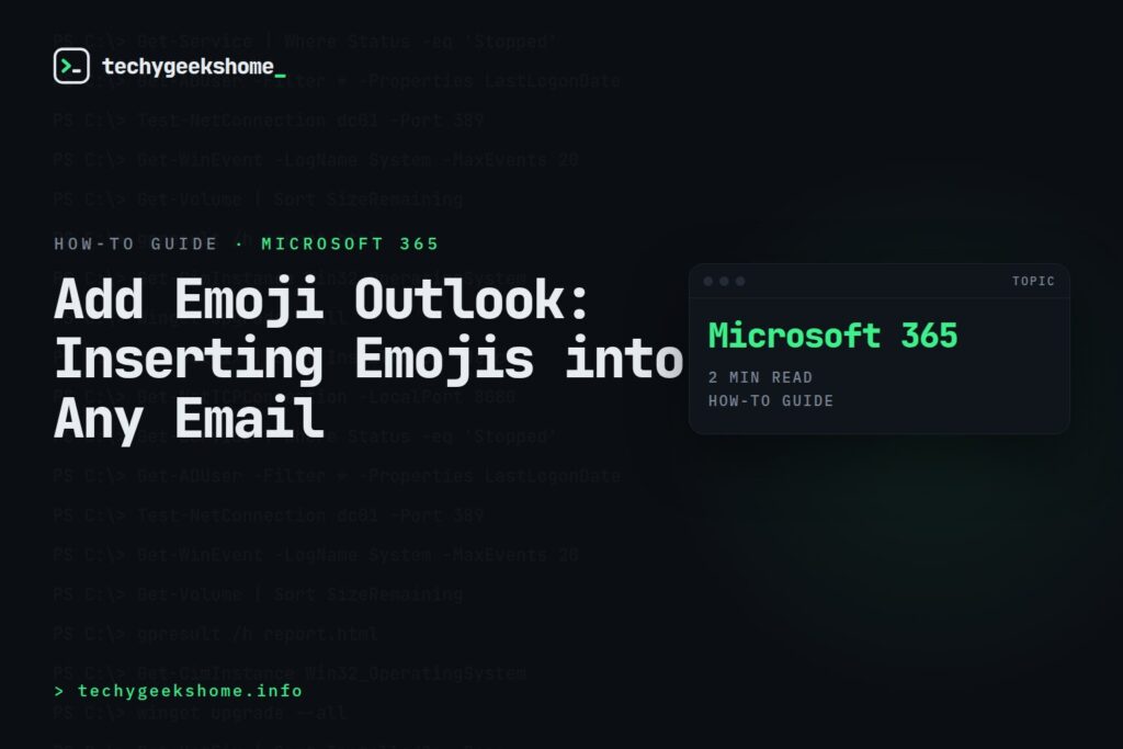 Add Emoji Outlook: Inserting Emojis into Any Email