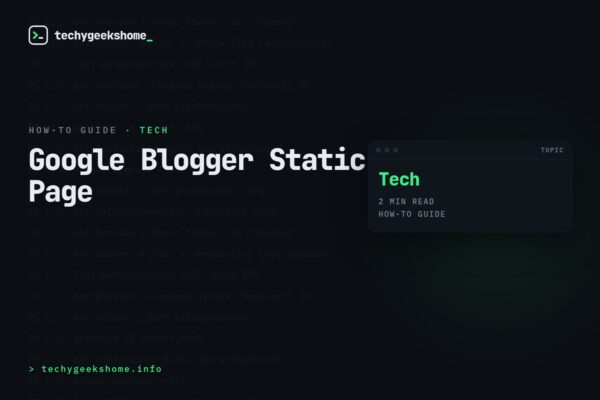 Google Blogger Static Page: Adding One Without It Hitting Your Menu
