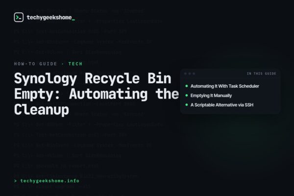 Synology Recycle Bin Empty: Automating the Cleanup