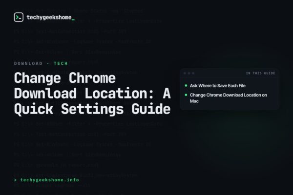 Change Chrome Download Location: A Quick Settings Guide