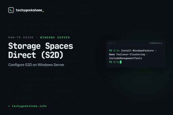 How to Configure Storage Spaces Direct (S2D) on Windows Server