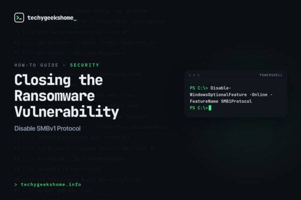 Disable SMBv1 Protocol: Closing the Ransomware Vulnerability