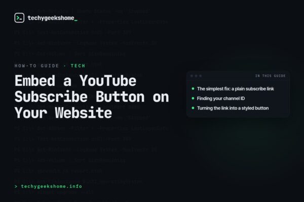 How to Embed a YouTube Subscribe Button on Your Website in 2026