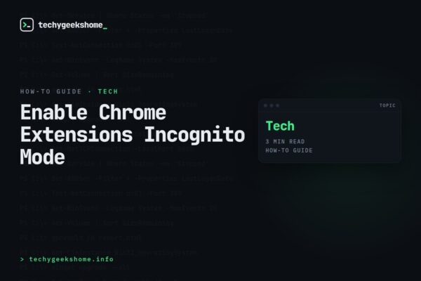 Enable Chrome Extensions Incognito Mode: A 2026 Walkthrough