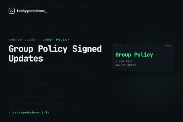 Group Policy Signed Updates: How to Enable Signed Intranet Updates