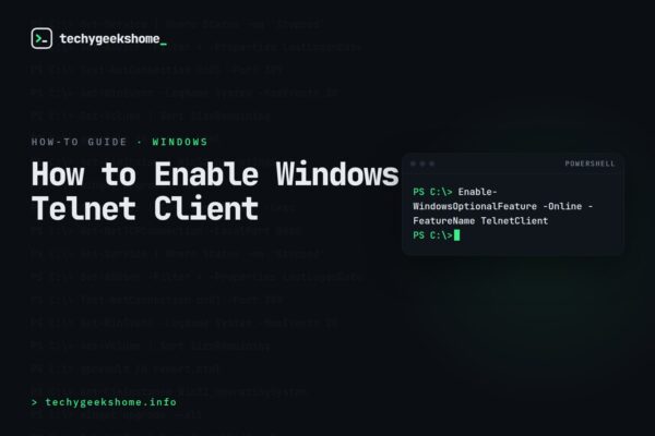 How to Enable Windows Telnet Client