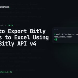 How to Export Bitly Links to Excel Using the Bitly API v4