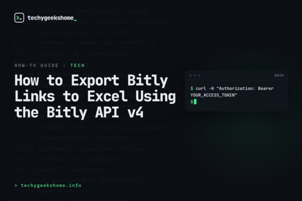 How to Export Bitly Links to Excel Using the Bitly API v4