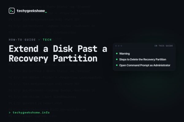 How to Extend Virtual Hard Drive with a Recovery Partition in the Way