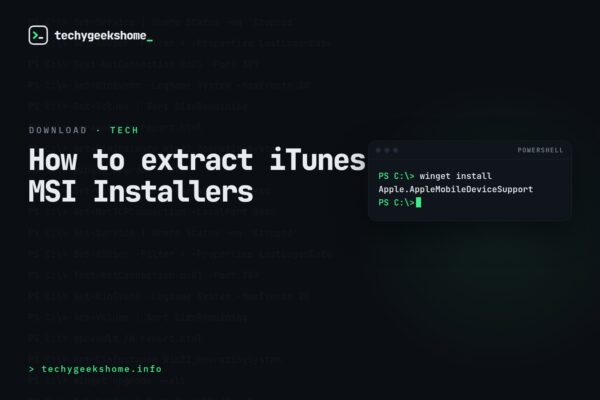 How to extract iTunes MSI Installers