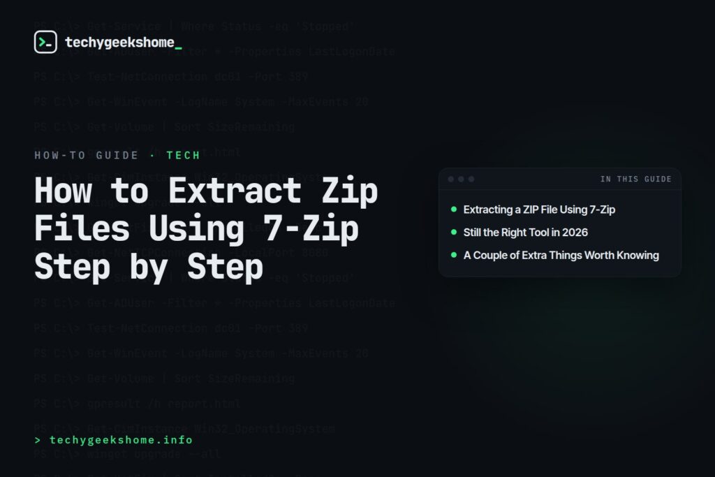How to Extract Zip Files Using 7-Zip Step by Step