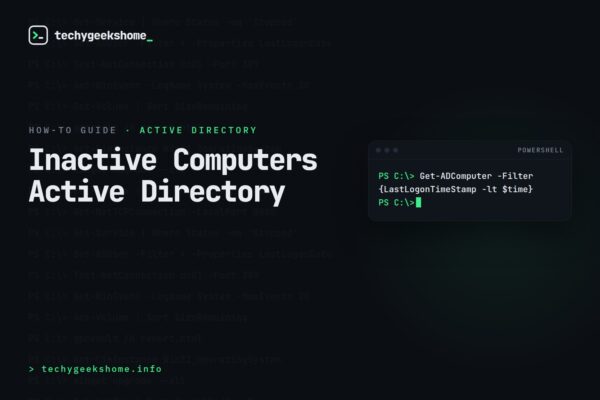 Inactive Computers Active Directory: Finding Stale Accounts