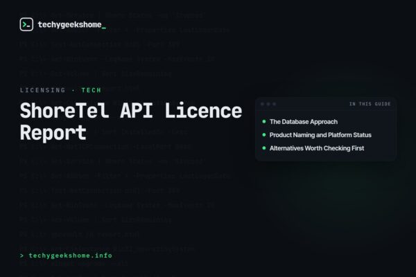 How to find out who has Shoretel API licences applied to their account