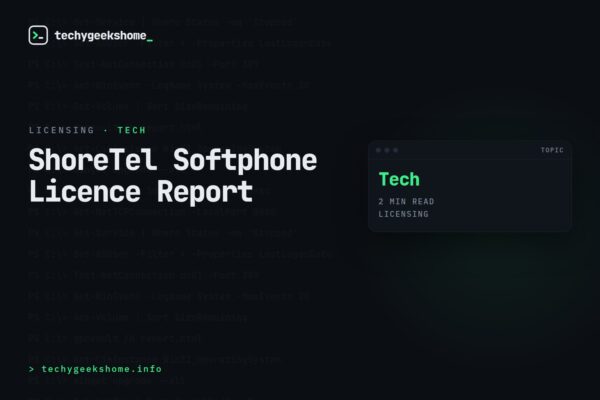 How to find out who has Shoretel Softphone licences applied to their account