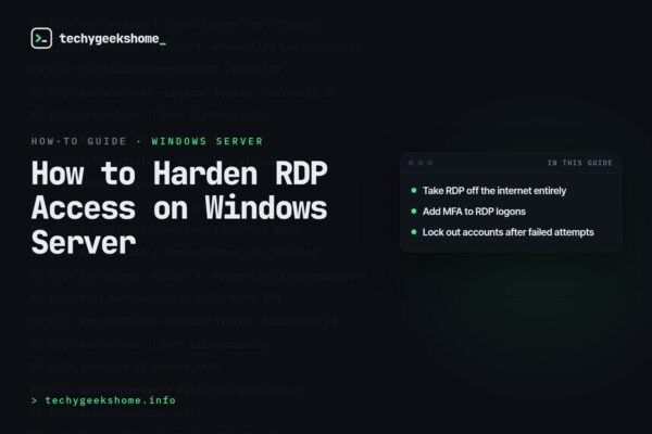 How to Harden RDP Access on Windows Server (2026)