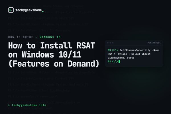 How to Install RSAT on Windows 10/11 in 2026 (Features on Demand)
