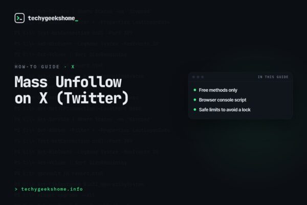 Mass Unfollow X Twitter: Free Methods That Actually Work