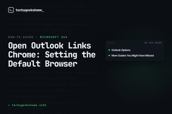 Open Outlook Links Chrome: Setting the Default Browser