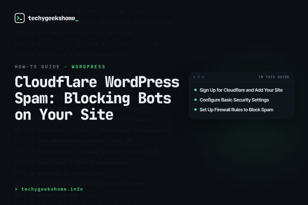 Cloudflare WordPress Spam: Blocking Bots on Your Site
