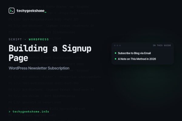 WordPress Newsletter Subscription: Building a Signup Page