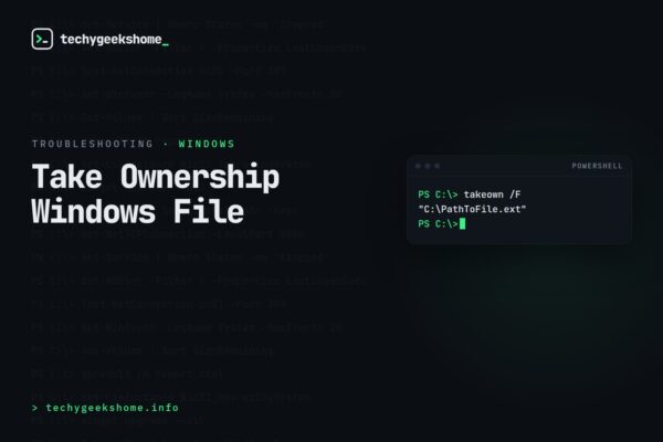 Take Ownership Windows File: Fixing a Stubborn Delete Error