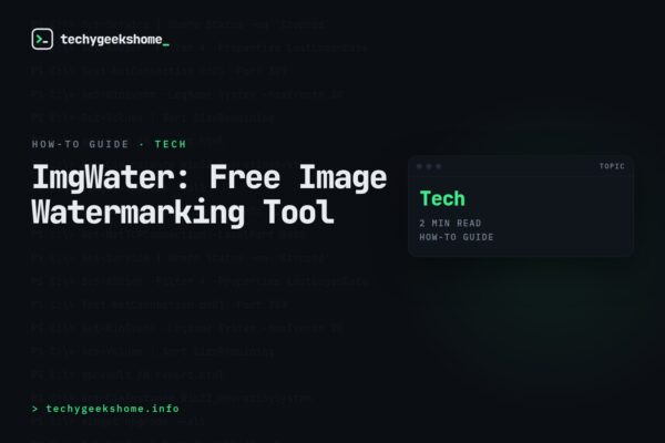 ImgWater: Free Image Watermarking Tool