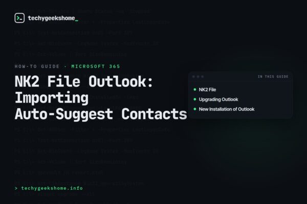 NK2 File Outlook: Importing Auto-Suggest Contacts