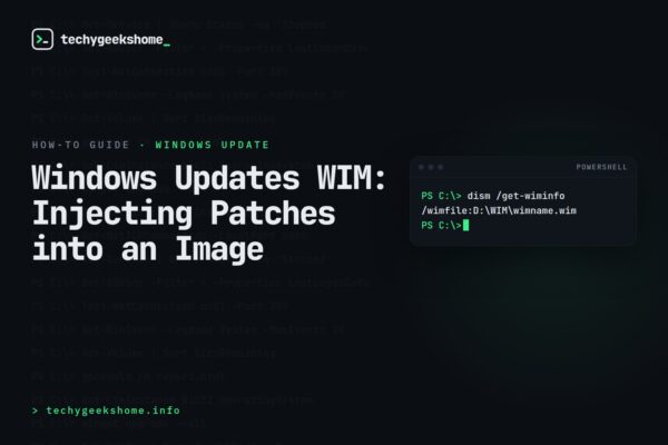 Windows Updates WIM: Injecting Patches into an Image