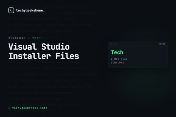 Visual Studio Installer Files: Installing into ProgramData