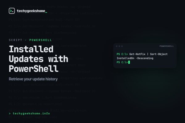PowerShell Windows Updates: Retrieving Your Update History