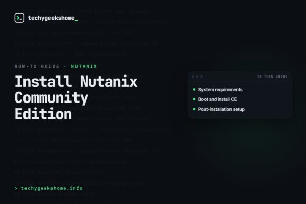 Nutanix Community Edition Installation: A Step-by-Step Guide