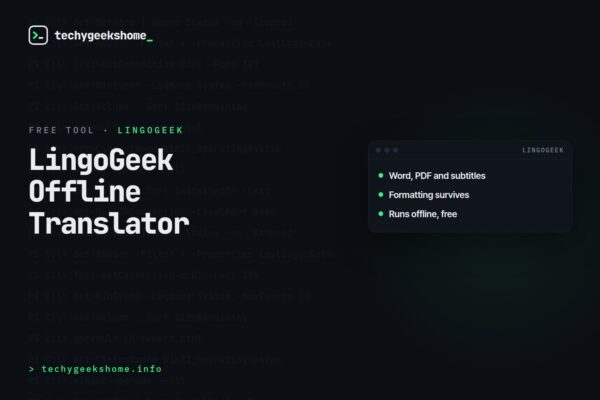 LingoGeek: translate Word documents, PDFs and subtitles offline, free
