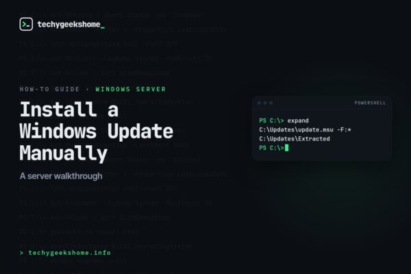 Manual Windows Update Installation: A Server Walkthrough