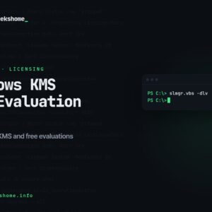 Windows Product Keys: KMS, GVLK, and Free Evaluation Options