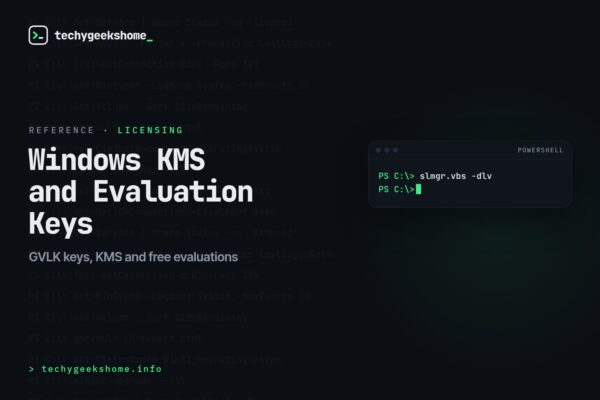 Windows Product Keys: KMS, GVLK, and Free Evaluation Options