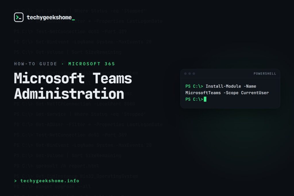 Microsoft Teams Administration: Essential Guide for IT Admins (2026)